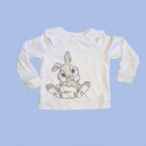 Disney Bambi Thumper 5T Jumping Beans White Sweatshirt